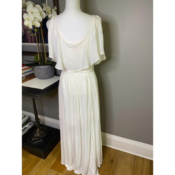 Free People Fiona Chiffon Sleeveless Maxi Dress S - Picture 10 of 11